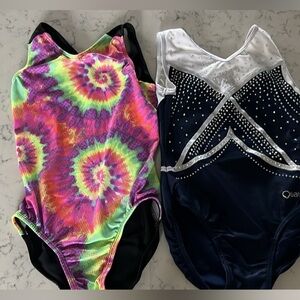 Navy blue/white rhinestone & black multi-colored